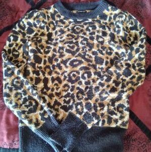 Cheetah print sweater